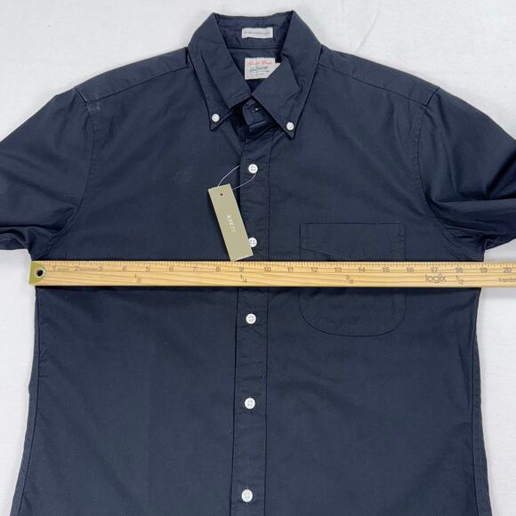 J Crew Men's Secret Wash Cotton Poplin Button Down Shirt Small Black - Picture 11 of 15